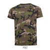 SOL'S CAMO MEN - ROUND COLLAR T-SHIRT