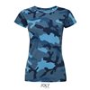 SOL'S CAMO WOMEN - ROUND COLLAR T-SHIRT