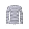 SOL'S MARINE MEN - LONG SLEEVE STRIPED T-SHIRT