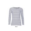 SOL'S MARINE WOMEN - LONG SLEEVE STRIPED T-SHIRT