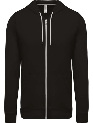 LIGHTWEIGHT COTTON HOODED SWEATSHIRT