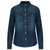 LADIES' LONG-SLEEVED DENIM SHIRT