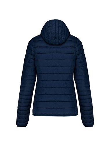 LADIES' LIGHTWEIGHT HOODED PADDED JACKET