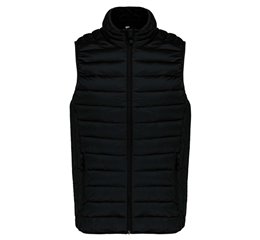 LADIES' LIGHTWEIGHT SLEEVELESS FAKE DOWN JACKET