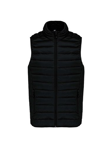 LADIES' LIGHTWEIGHT SLEEVELESS FAKE DOWN JACKET