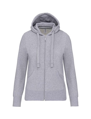 LADIES' FULL ZIP HOODED SWEATSHIRT