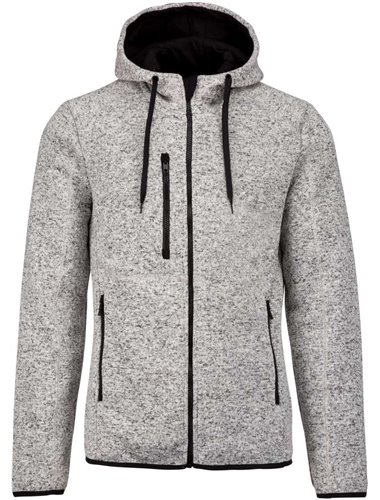 MEN'S HEATHER HOODED JACKET