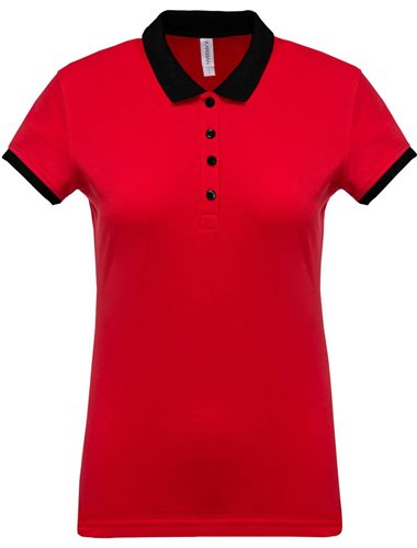 LADIES’ TWO-TONE PIQUÉ POLO SHIRT