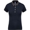 LADIES' TWO-TONE JERSEY POLO SHIRT