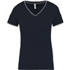 LADIES' PIQUÉ KNIT V-NECK T-SHIRT