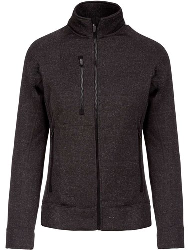 LADIES' FULL ZIP HEATHER JACKET