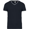 MEN'S PIQUÉ KNIT V-NECK T-SHIRT