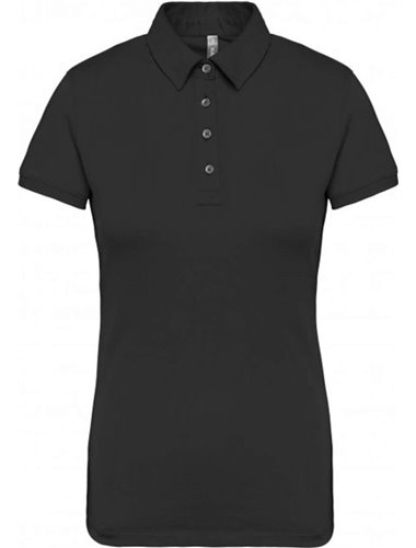 LADIES' SHORT SLEEVED JERSEY POLO SHIRT