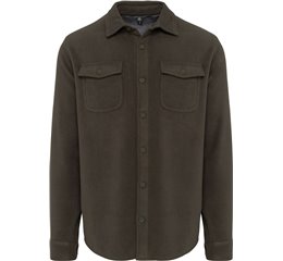 SHERPA-LINED FLEECE OVERSHIRT