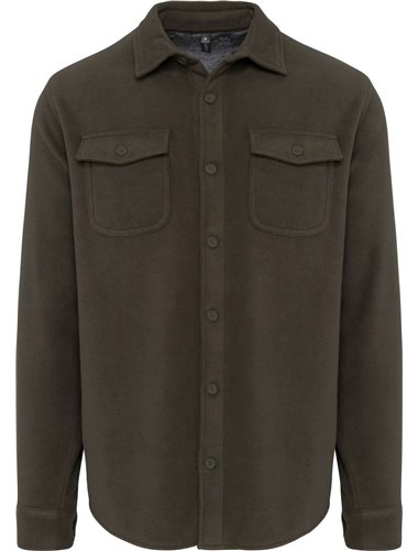 SHERPA-LINED FLEECE OVERSHIRT