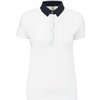 LADIES' TWO-TONE JERSEY POLO SHIRT