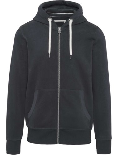 MEN’S VINTAGE ZIPPED HOODED SWEATSHIRT