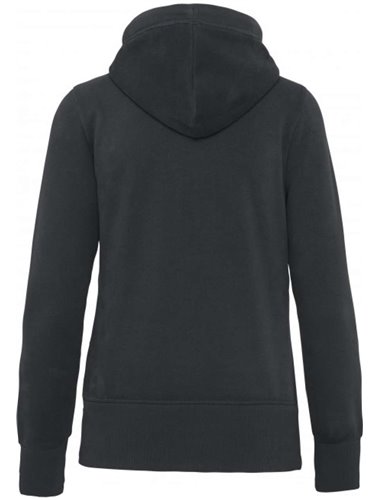 LADIES' VINTAGE ZIPPED HOODED SWEATSHIRT