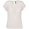 LADIES' SHORT-SLEEVED CREPE BLOUSE