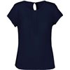 LADIES' SHORT-SLEEVED CREPE BLOUSE