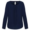 LADIES' LONG-SLEEVED CREPE BLOUSE