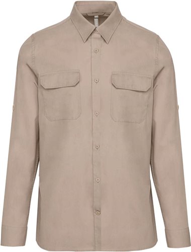 MEN'S LONG-SLEEVED SAFARI SHIRT