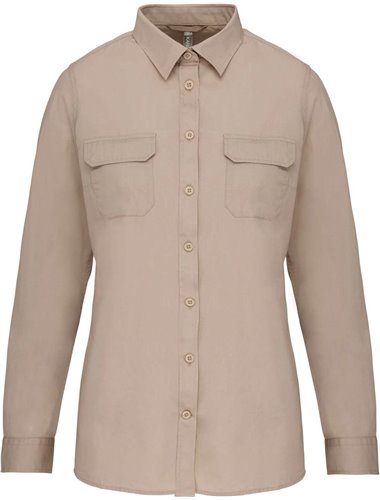 LADIES' LONG SLEEVED SAFARI SHIRT