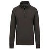 ZIPPED NECK SWEATSHIRT