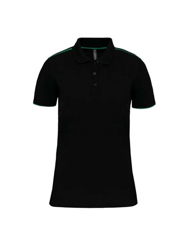 LADIES' SHORT-SLEEVED CONTRASTING DAYTODAY POLO SHIRT