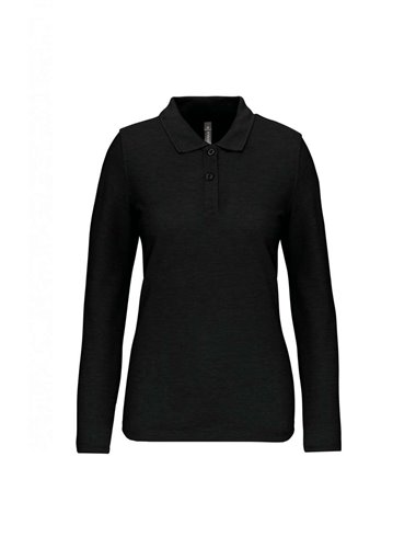 LADIES' LONG-SLEEVED POLO SHIRT