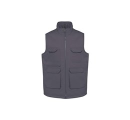 UNISEX PADDED MULTI-POCKET POLYCOTTON VEST