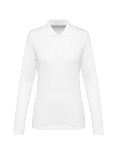 LADIES' LONG-SLEEVED SUPIMA® POLO SHIRT