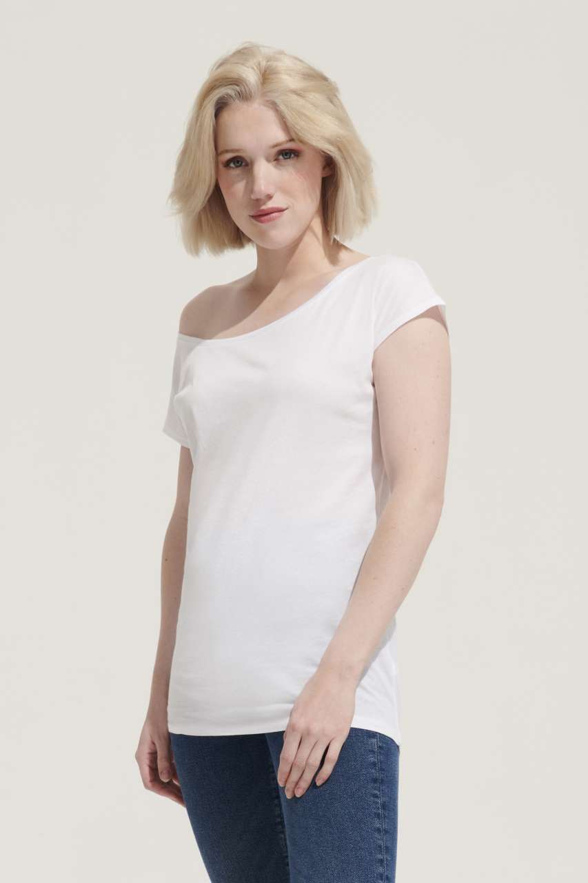 SOL'S MARYLIN - WOMEN’S SHORT SLEEVE LONG KIMONO T-SHIRT