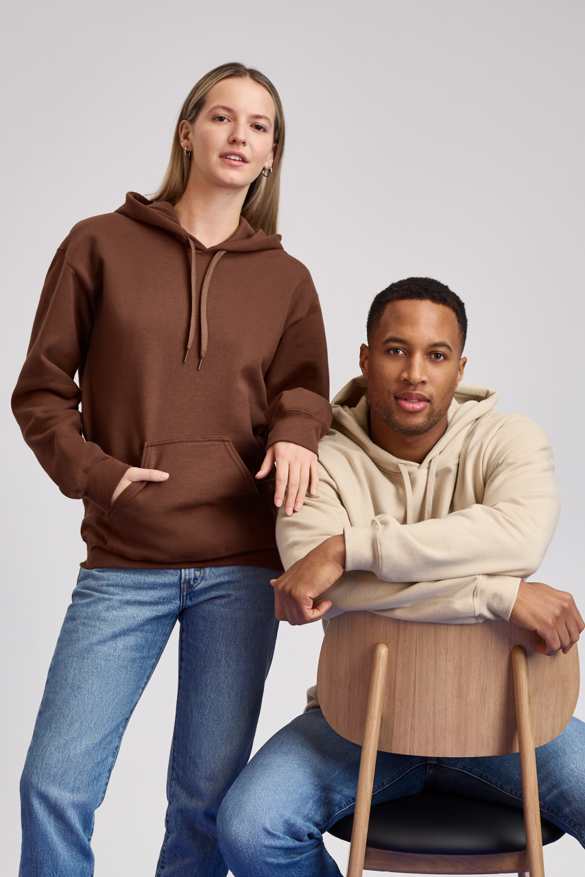 SOFTSTYLE™ MIDWEIGHT FLEECE ADULT HOODIE