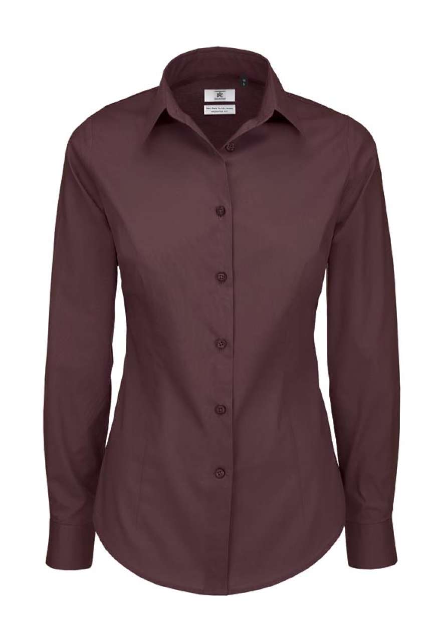 B&C BLACK TIE LSL /WOMEN