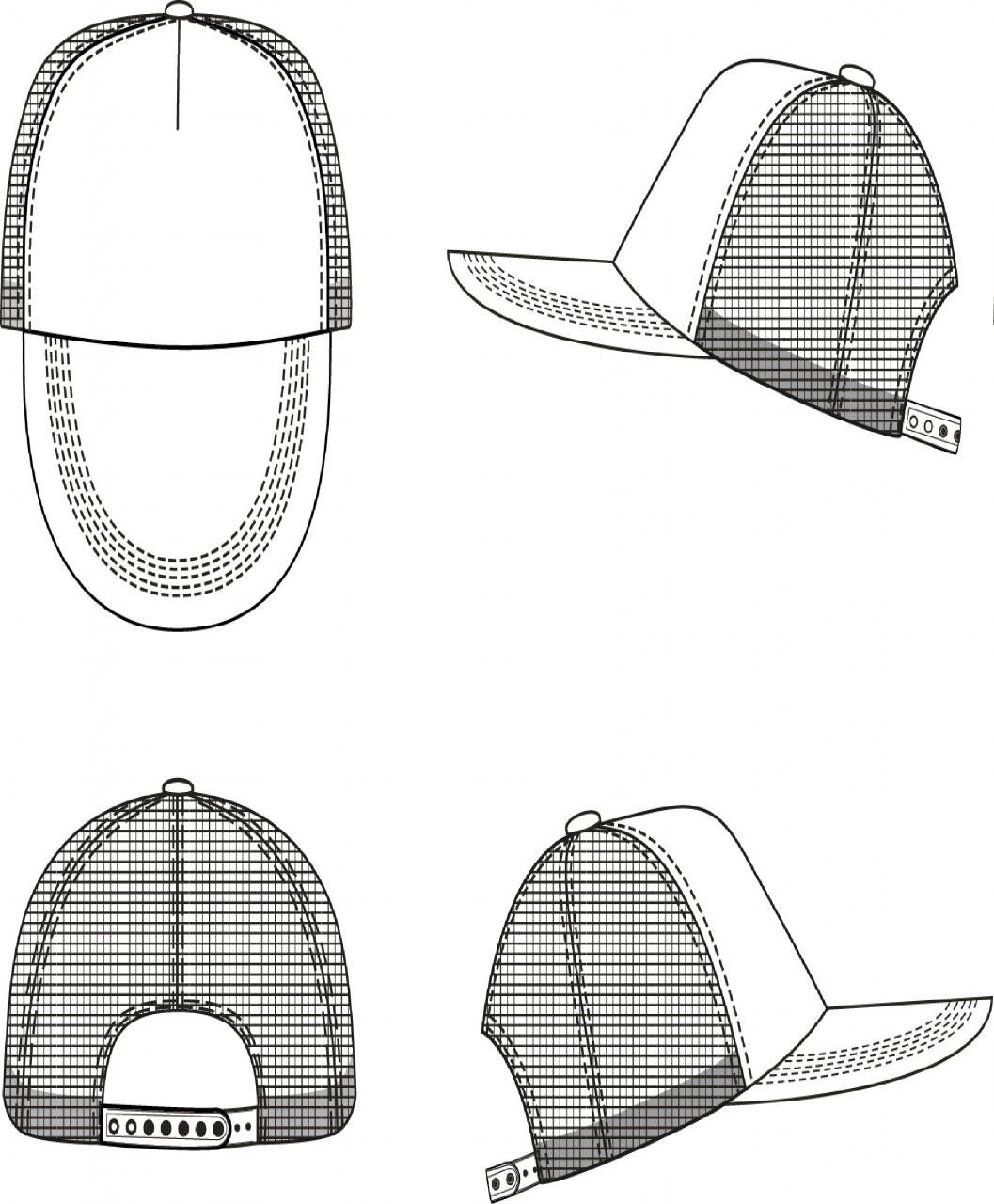 SOL'S BUBBLE - FIVE PANEL MESH CAP