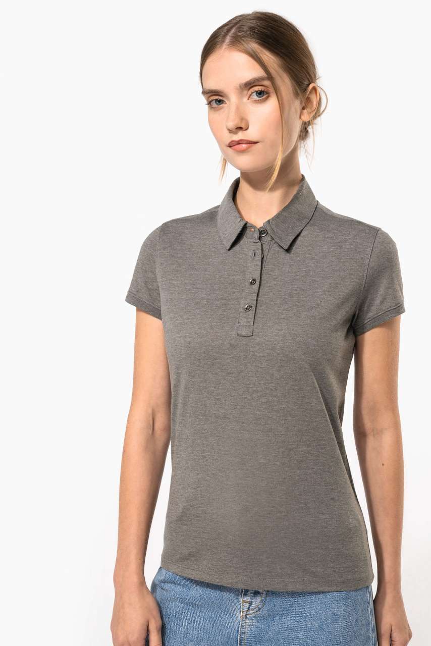 LADIES' SHORT SLEEVED JERSEY POLO SHIRT