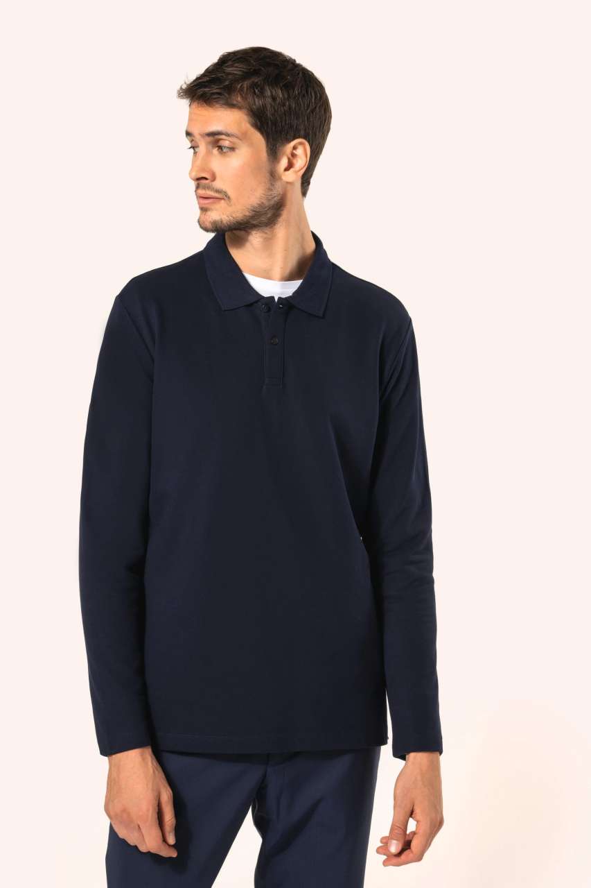 MEN'S LONG-SLEEVED SUPIMA® POLO SHIRT