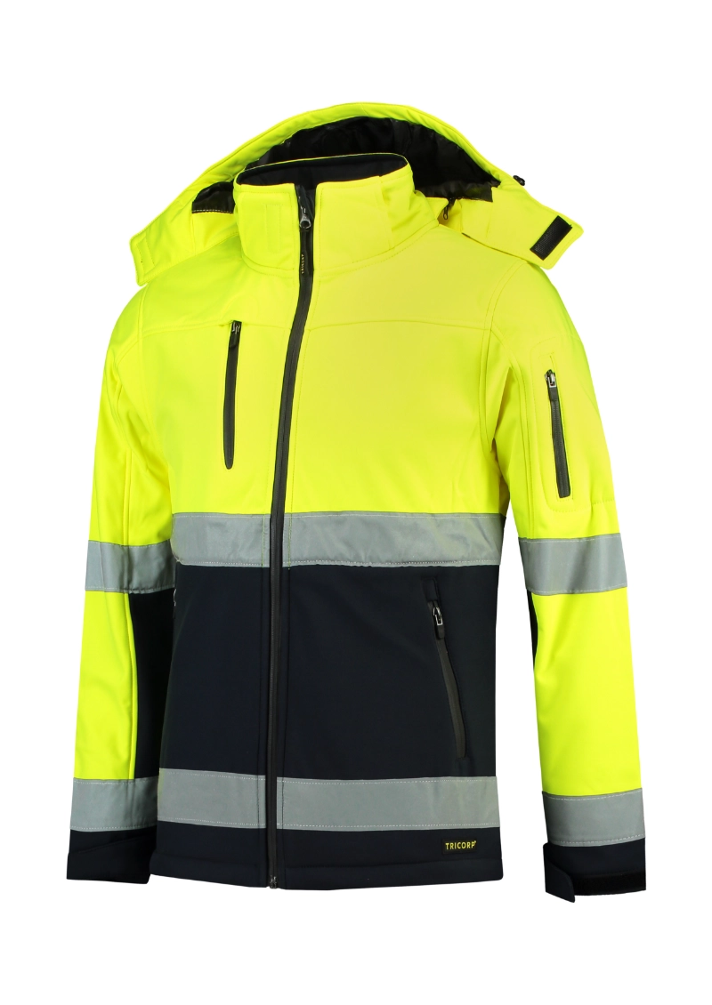Softshell Jacket unisex Bi-color EN ISO 20471 Softshell