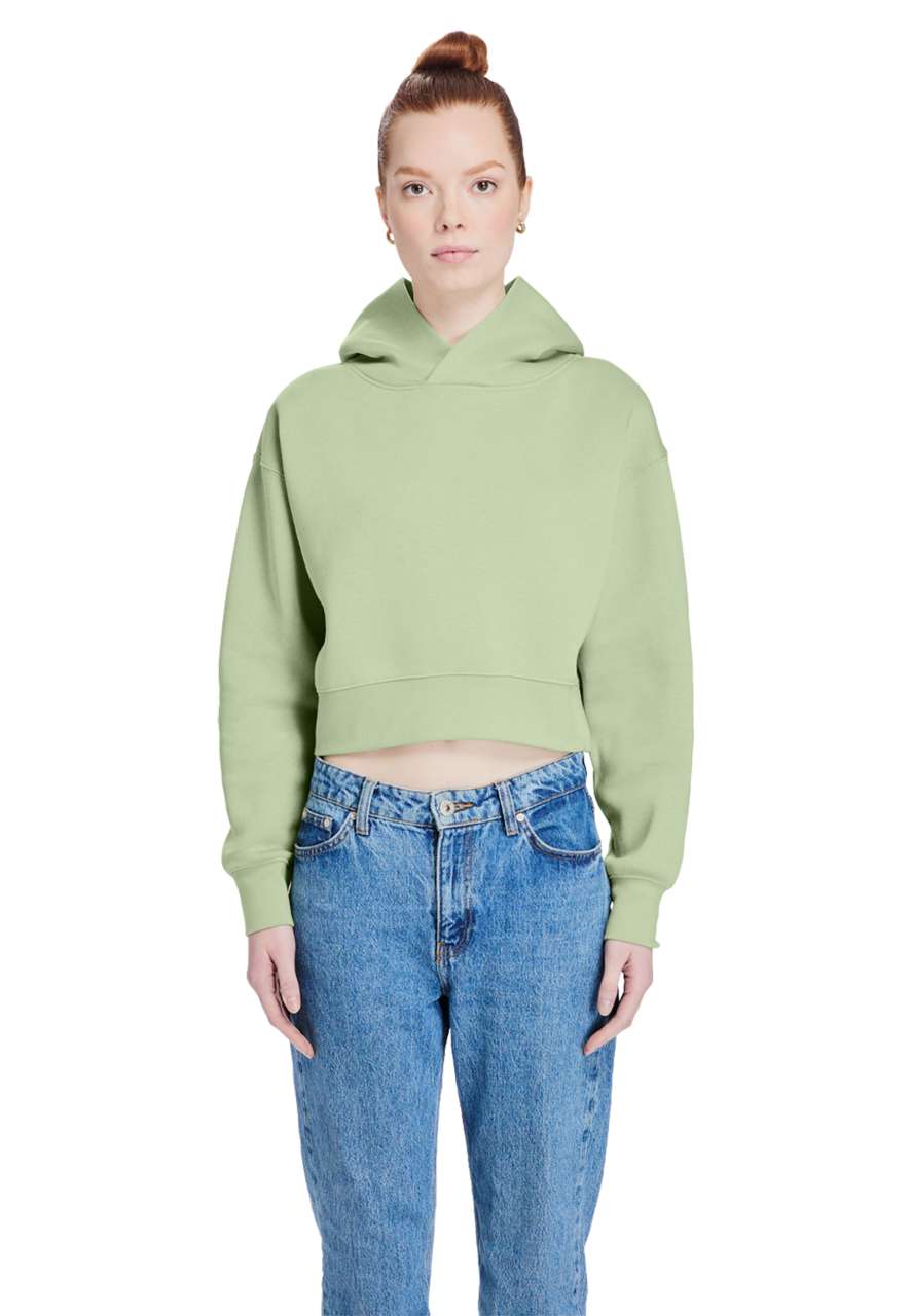 WOMENS RELAXED CROP HOODIE